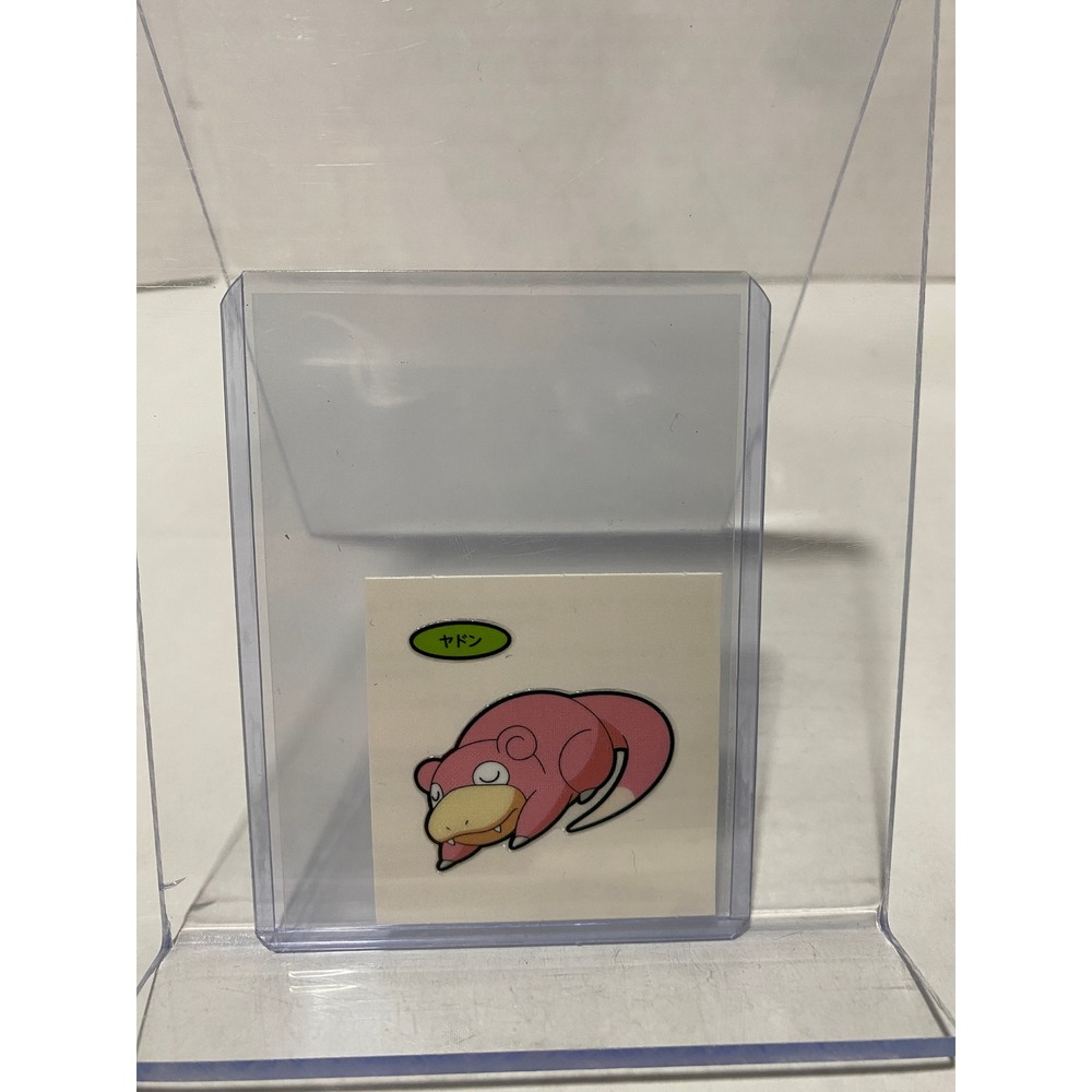 Nintendo Pokemon Sticker Slowpoke Amada Japanese Vintage Sleeping Pose Pink
